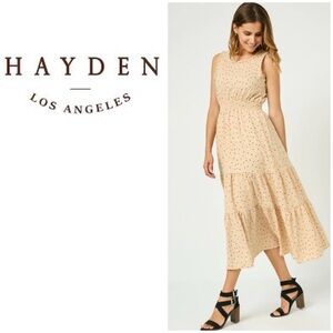 Hayden Vivian polka dot maxi dress, Size Small, NWOT